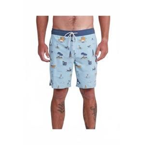 NEW SALTY CREW men's island days 2 boardies in aqua
